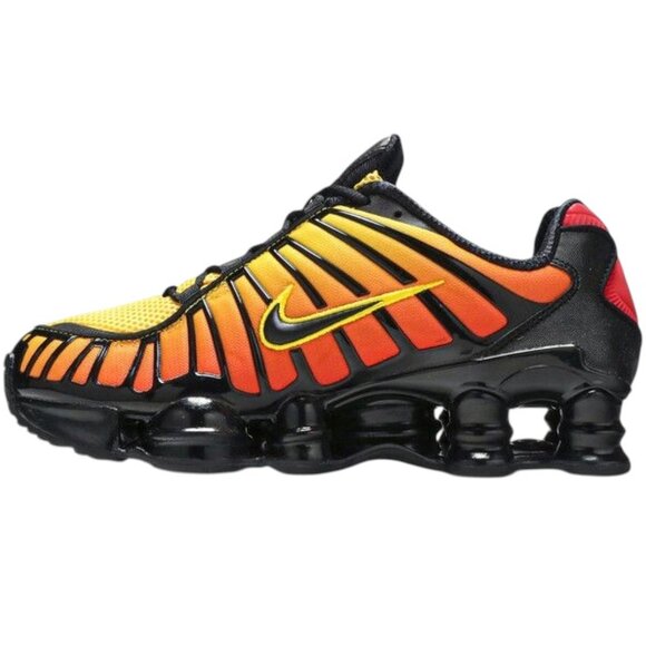 Nike Shox TL Sunrise Gradient Black/Amarillo Mens Running Shoes AV3595 004 (NEW) main image 4